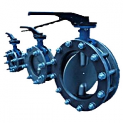 Дисковый поворотный затвор с мягким уплотнением